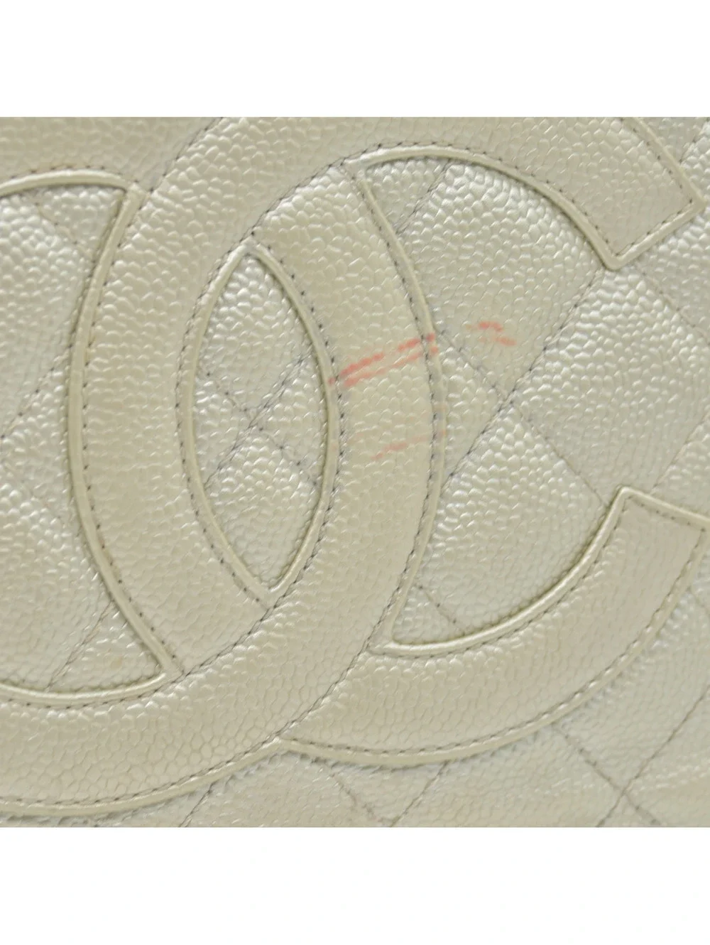 $2900 2006 Chanel Caviar Grand Shopping Tote GST Light Gold